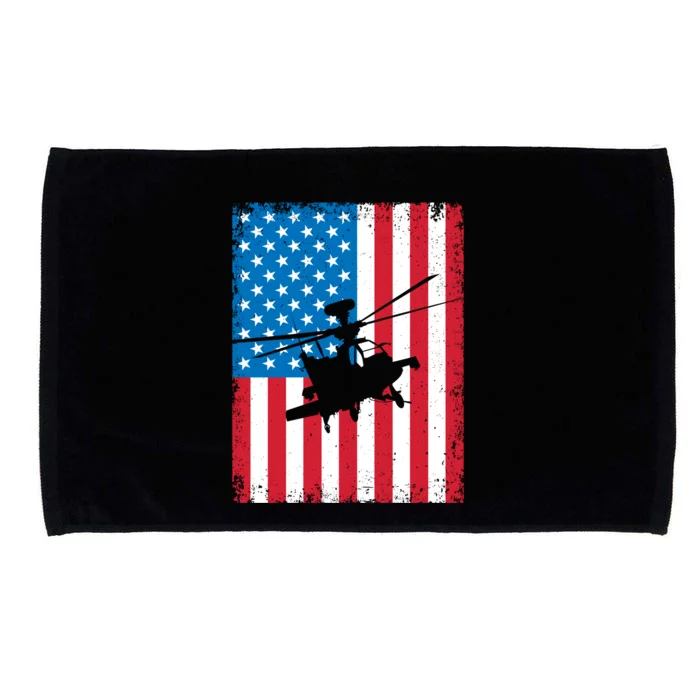 American Flag Usa Chopper Patriotic Veteran's Day Soldier Gift Microfiber Hand Towel