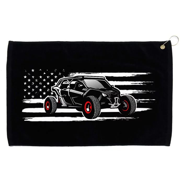 AMERICAN FLAG UTV SIDE BY SIDE SXS OFF ROAD Grommeted Golf Towel