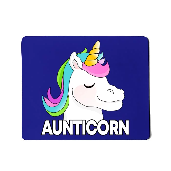 Aunticorn Funny Unicorn Aunty Family Cute Gift Mousepad