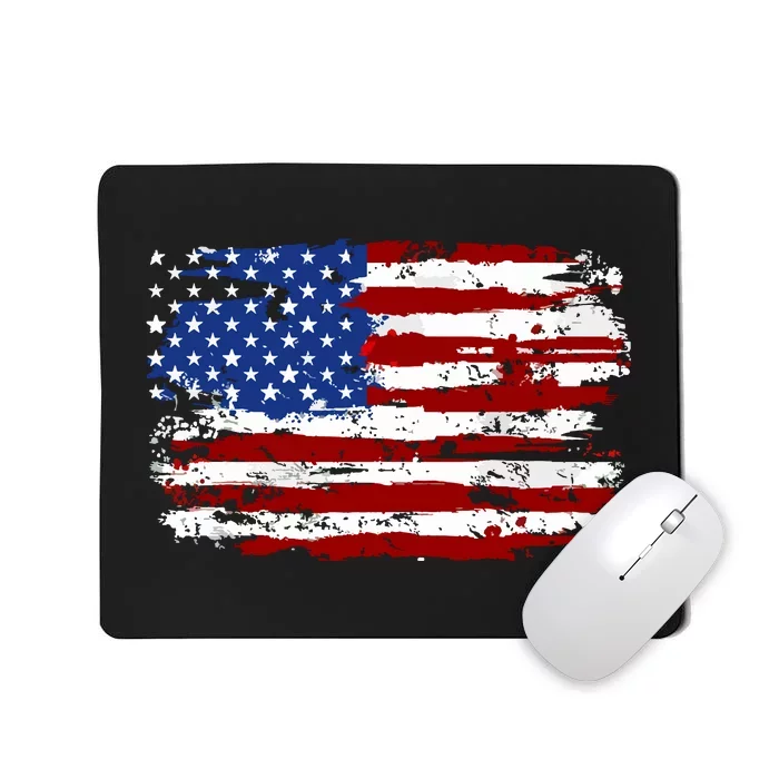 American Flag Usa United States Of America Us 4th Of July Mousepad