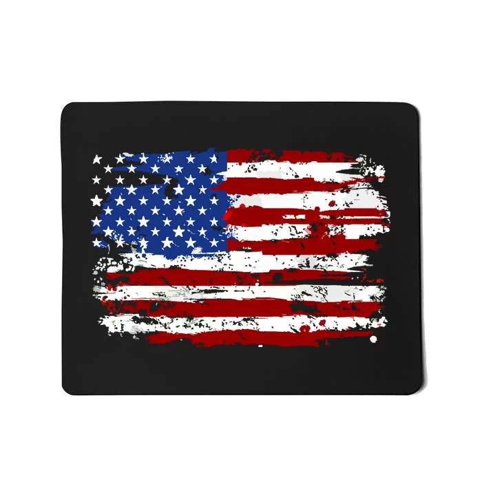 American Flag Usa United States Of America Us 4th Of July Mousepad