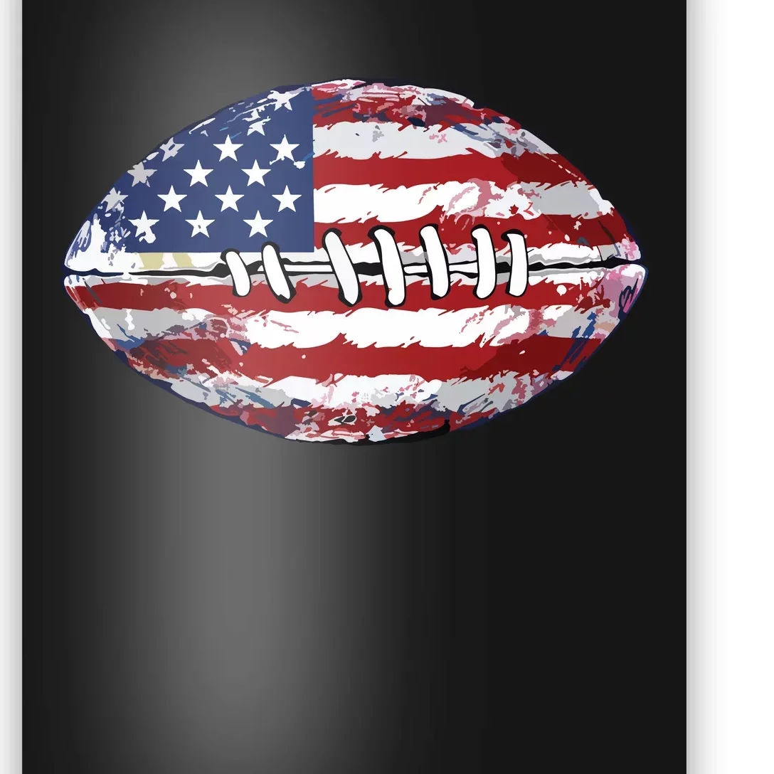 American Football Usa Flag Poster