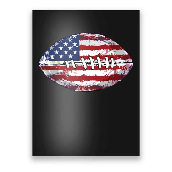 American Football Usa Flag Poster