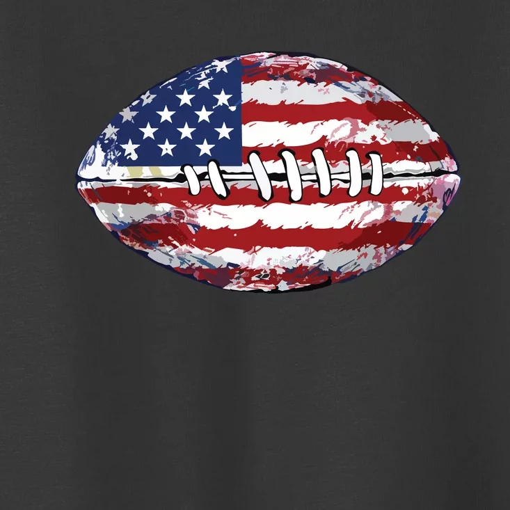 American Football Usa Flag Toddler T-Shirt