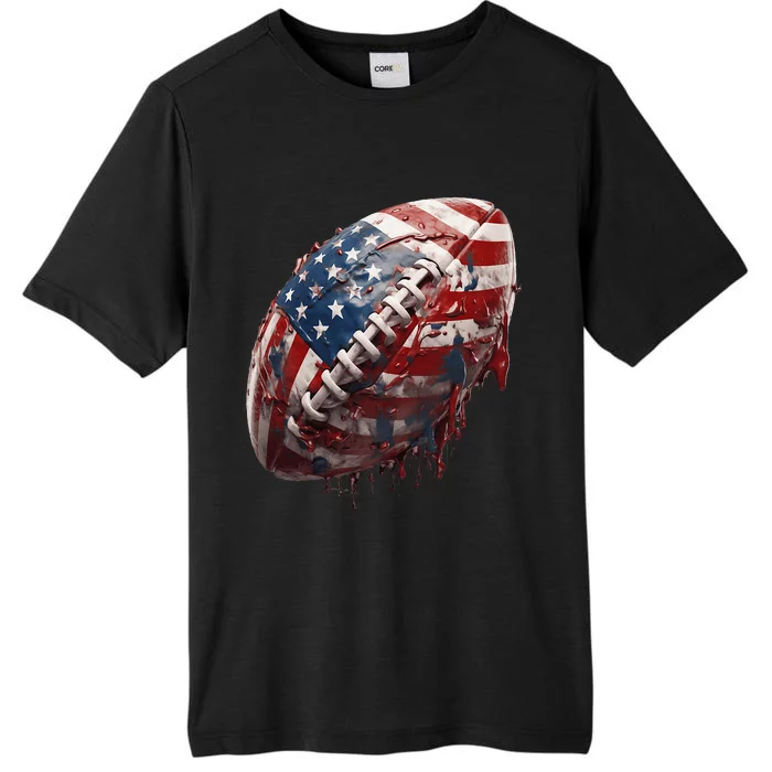 American Football Us Flag ChromaSoft Performance T-Shirt