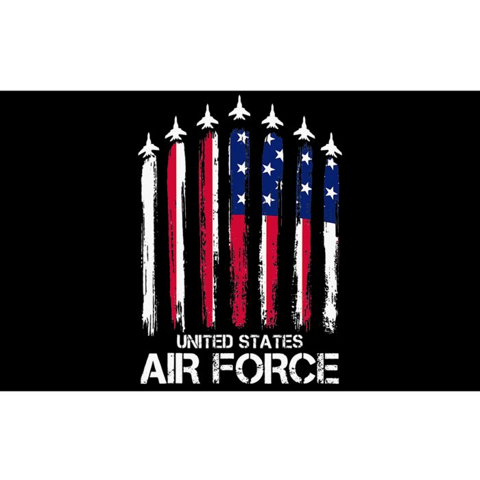 Air Force US Veterans American Flag 4th Of July Patriotic Bumper Sticker