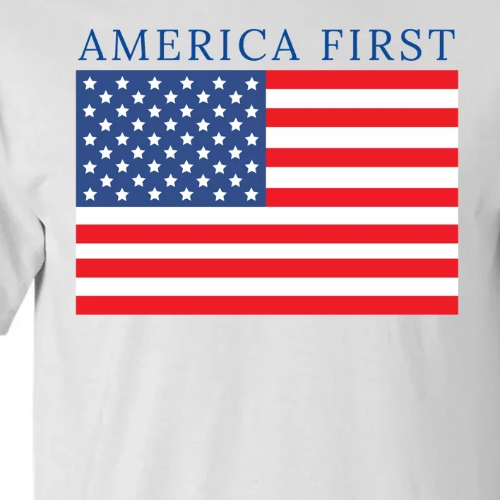 America First USA Flag Tall T-Shirt