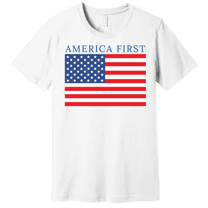 America First USA Flag Premium T-Shirt