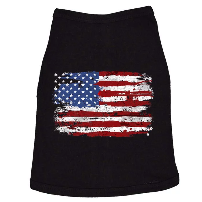 American Flag Usa United States Of America Us 4th Of July Doggie Tank