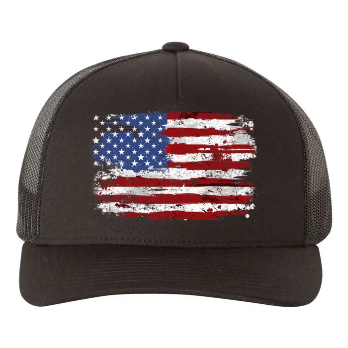 American Flag Usa United States Of America Us 4th Of July Yupoong Adult 5-Panel Trucker Hat