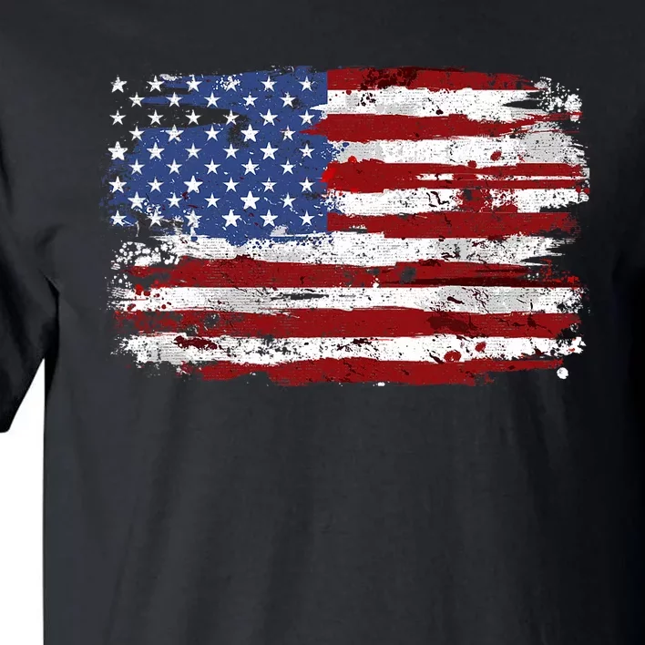 American Flag Usa United States Of America Us 4th Of July Tall T-Shirt