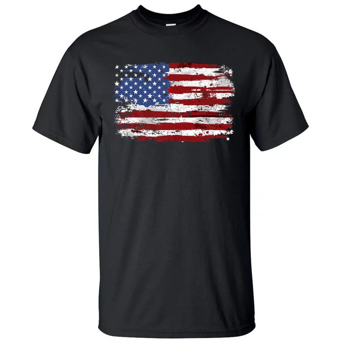 American Flag Usa United States Of America Us 4th Of July Tall T-Shirt