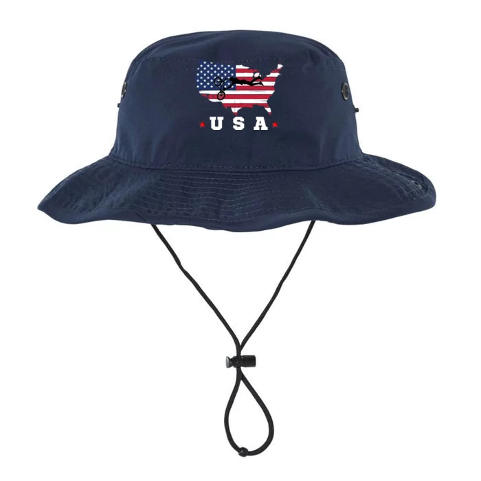 American Flag USA, Patriotic Sports, American Flag BMX Legacy Cool Fit Booney Bucket Hat