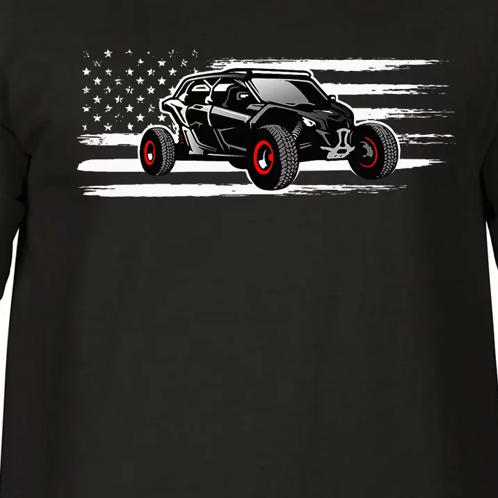 American Flag Utv Side By Side Sxs Off Road Comfort Colors T-Shirt