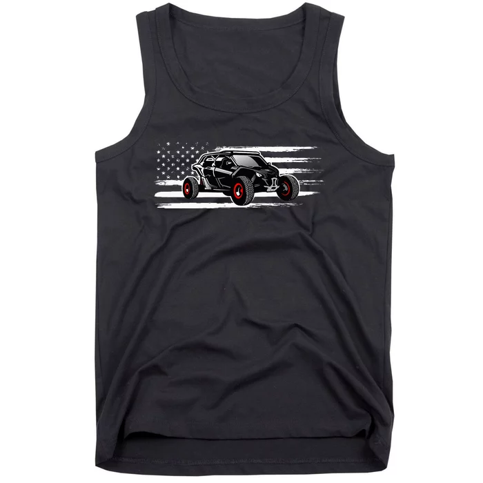 American Flag Utv Side By Side Sxs Off Road Tank Top