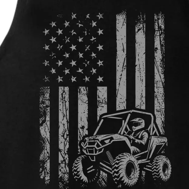 American Flag UTV Side By Side SXS Off Road Ladies Tri-Blend Wicking Tank