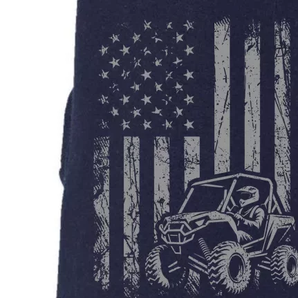 American Flag UTV Side By Side SXS Off Road Doggie 3-End Fleece Hoodie