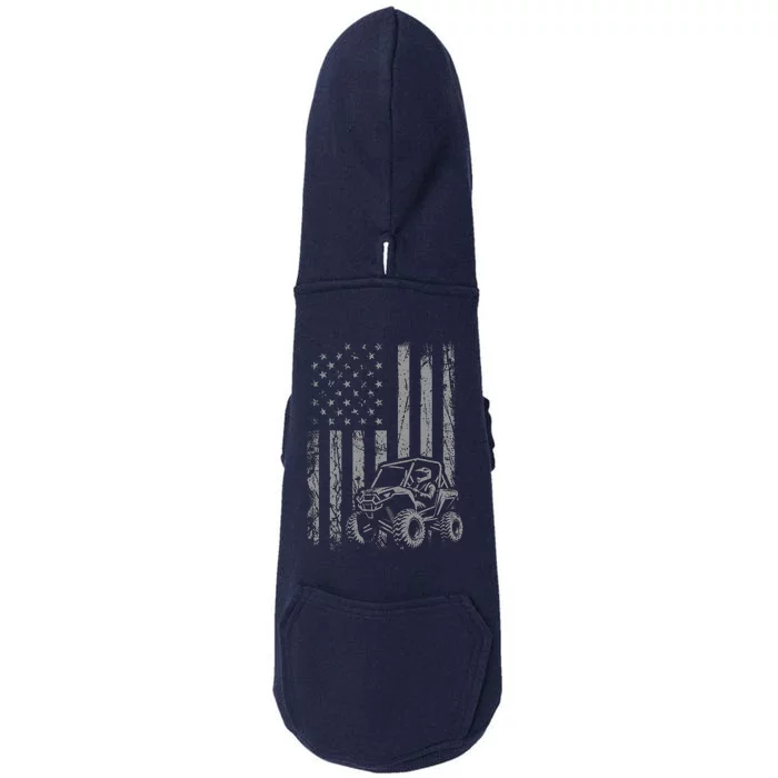 American Flag UTV Side By Side SXS Off Road Doggie 3-End Fleece Hoodie