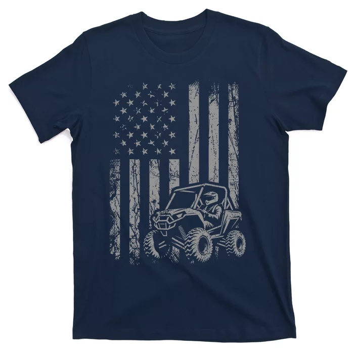 American Flag UTV Side By Side SXS Off Road T-Shirt