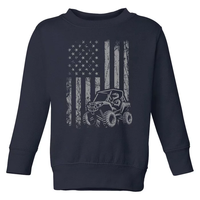 American Flag UTV Side By Side SXS Off Road Toddler Sweatshirt