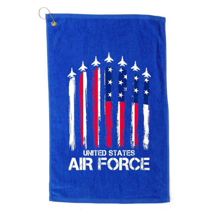 Air Force US Veterans 4th Of July American Flag Platinum Collection Golf Towel