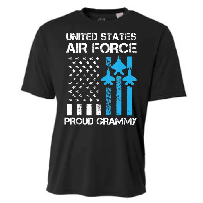 Air Force Us Veteran Proud Air Force Grammy 4Th Of July Cooling Performance Crew T-Shirt