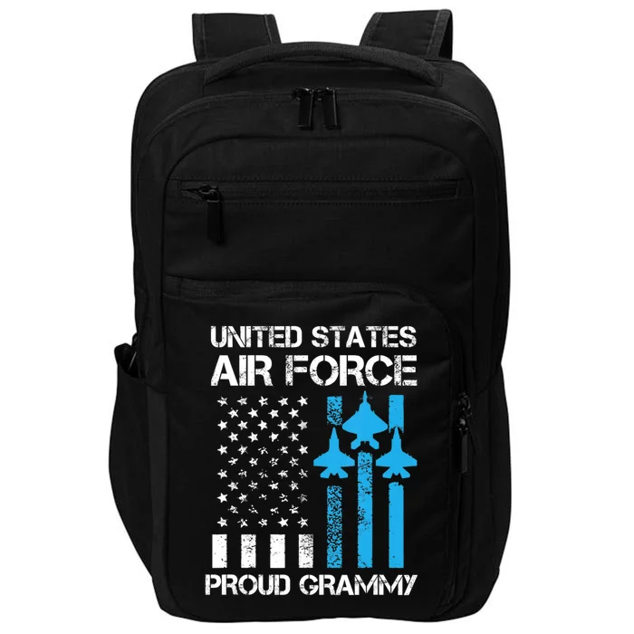 Air Force Us Veteran Proud Air Force Grammy 4Th Of July Impact Tech Backpack