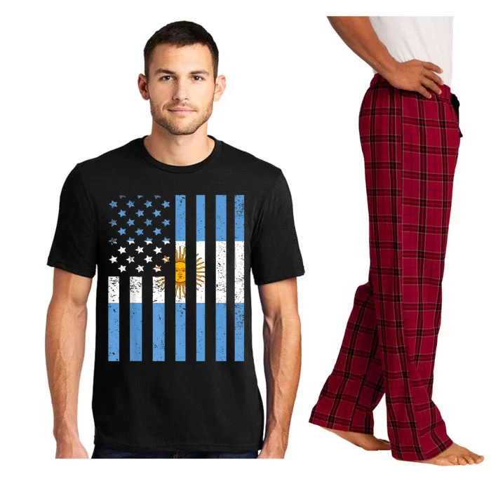 Argentina Flag USA American Flag Heritage Argentinian Pajama Set