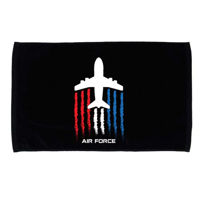 Air Force US Veterans American Flag 4th Of July Patriotic Microfiber Hand Towel