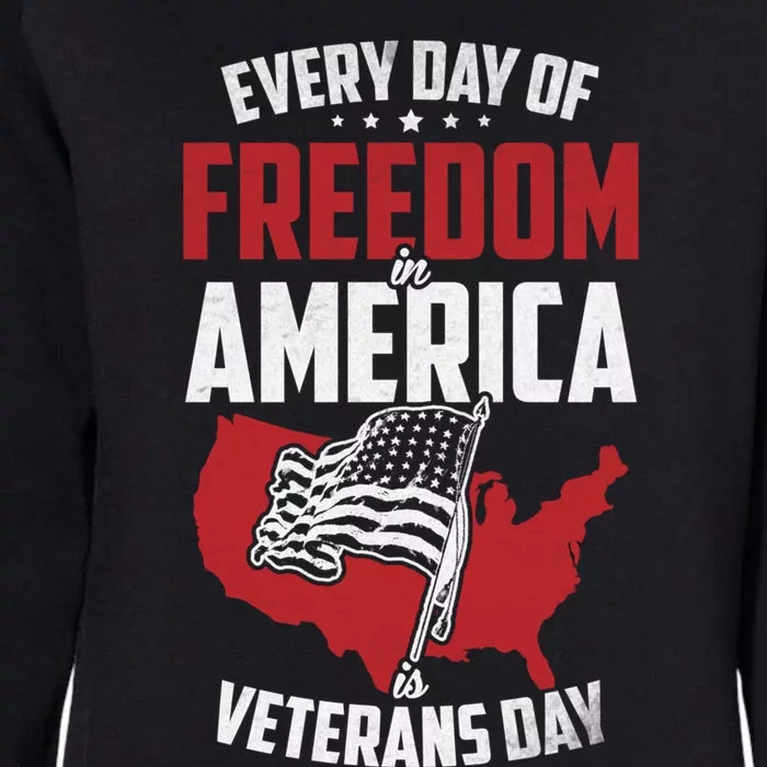 America Freedom Usa Patriotic Military Veterans Support Great Gift Womens California Wash Sweatshirt