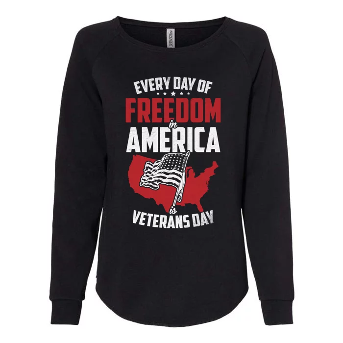 America Freedom Usa Patriotic Military Veterans Support Great Gift Womens California Wash Sweatshirt