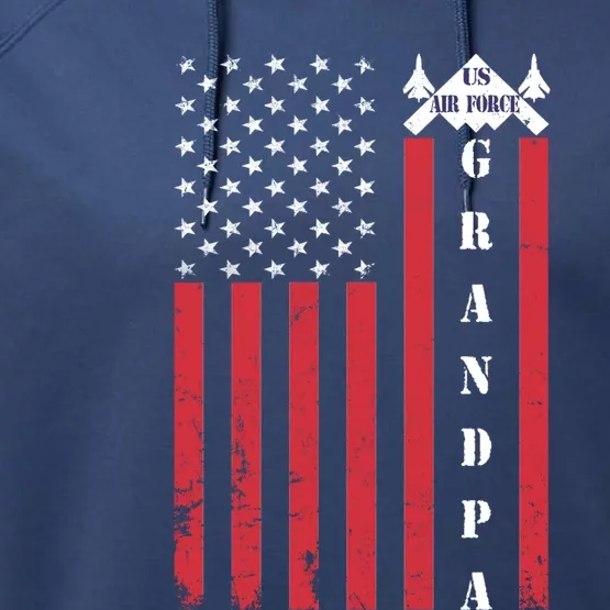 Air Force Veteran Proud Veteran Grandpa Veteran Lives Matter Cool Gift Performance Fleece Hoodie