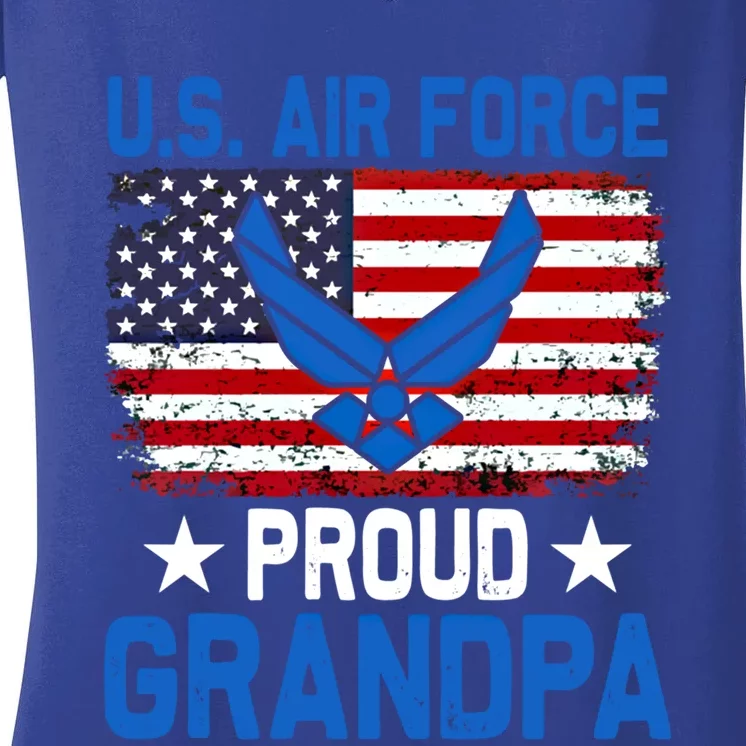 American Flag Veteran Of The United States Air Force Gift Women's V-Neck T-Shirt