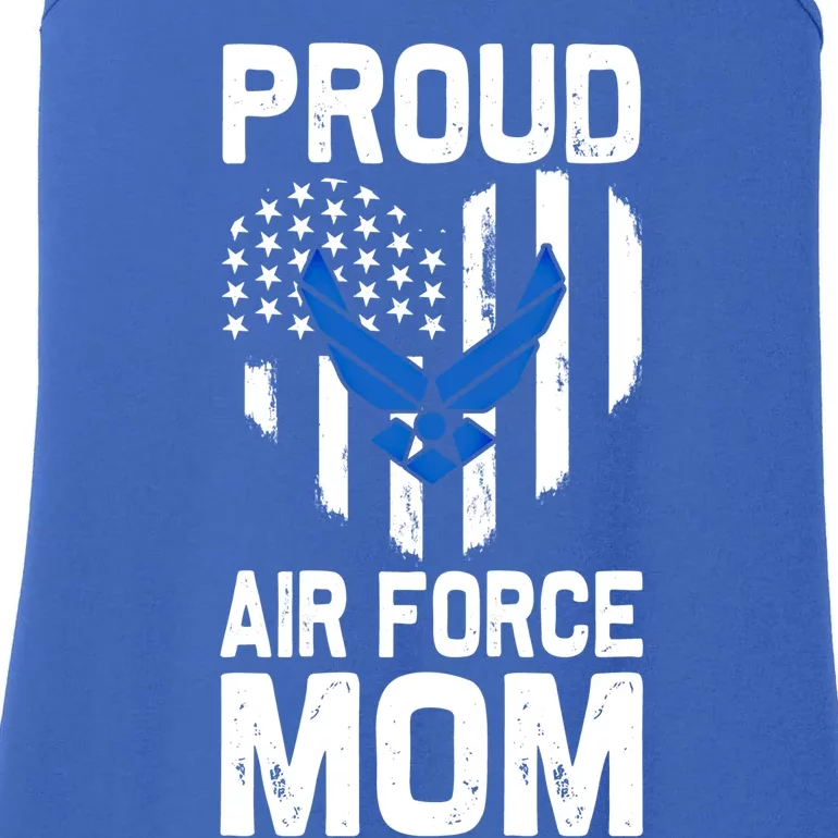 American Flag Veteran Of The United States Air Force Gift Ladies Essential Tank