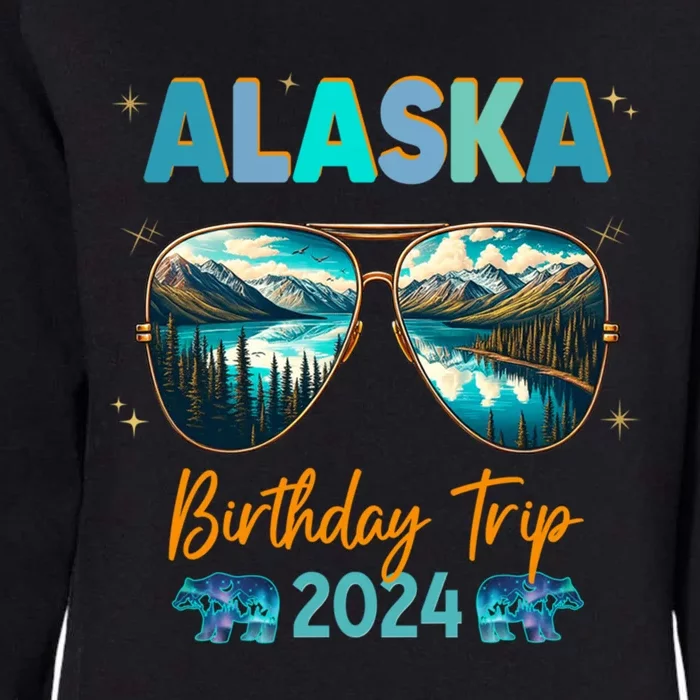 Alaska Family Vacay Group 2024 Funny Gift Womens California Wash Sweatshirt