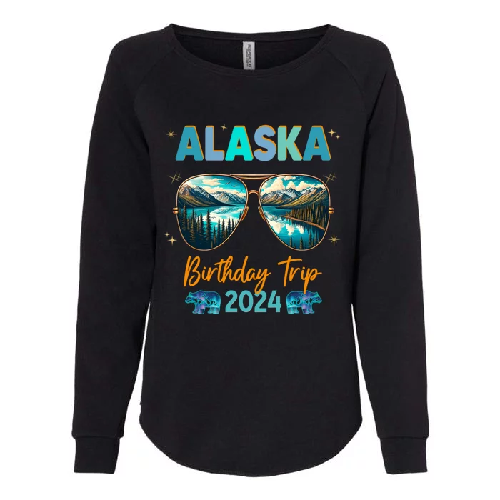 Alaska Family Vacay Group 2024 Funny Gift Womens California Wash Sweatshirt