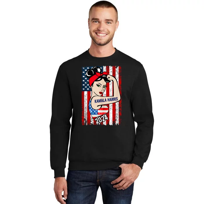 America Flag Vote 47 Kamala Harris 2024 President For Women Sweatshirt