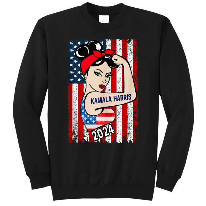 America Flag Vote 47 Kamala Harris 2024 President For Women Sweatshirt