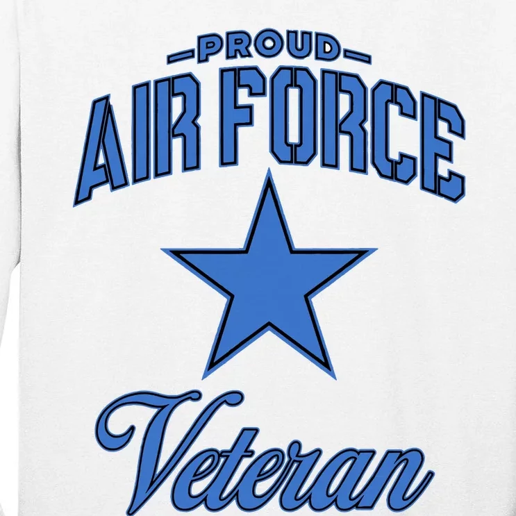 Air Force Veteran (Camo) VNeck Tall Long Sleeve T-Shirt