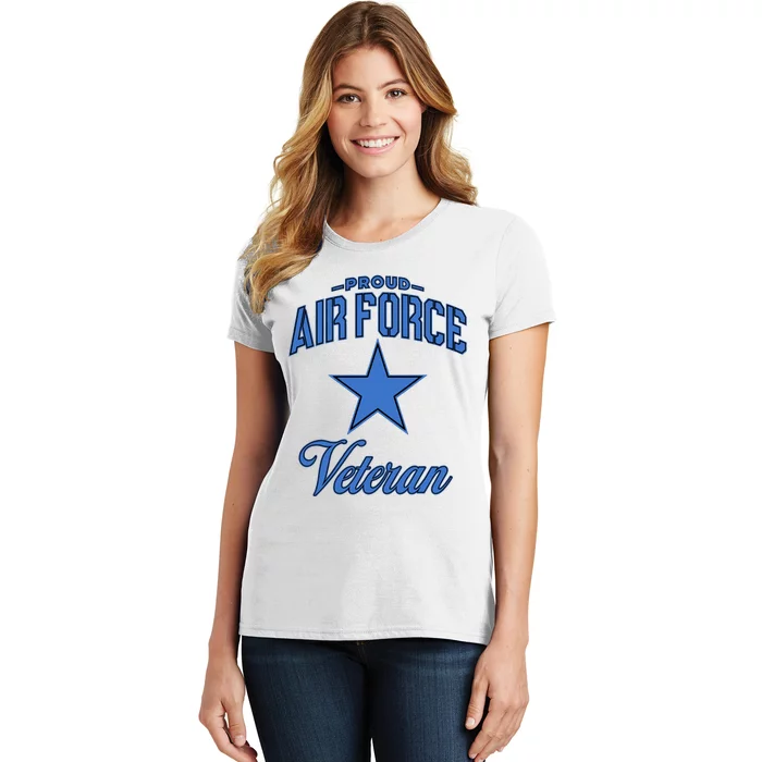 Air Force Veteran (Camo) VNeck Women's T-Shirt