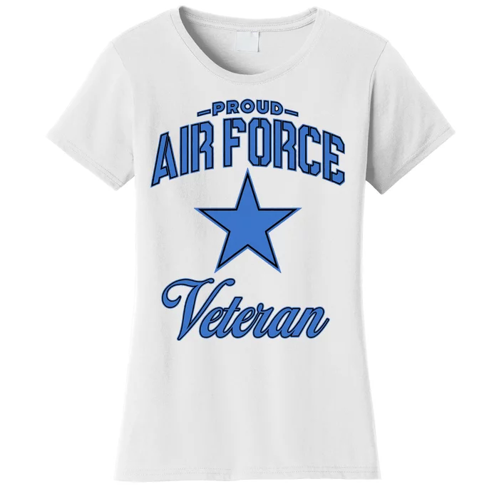 Air Force Veteran (Camo) VNeck Women's T-Shirt