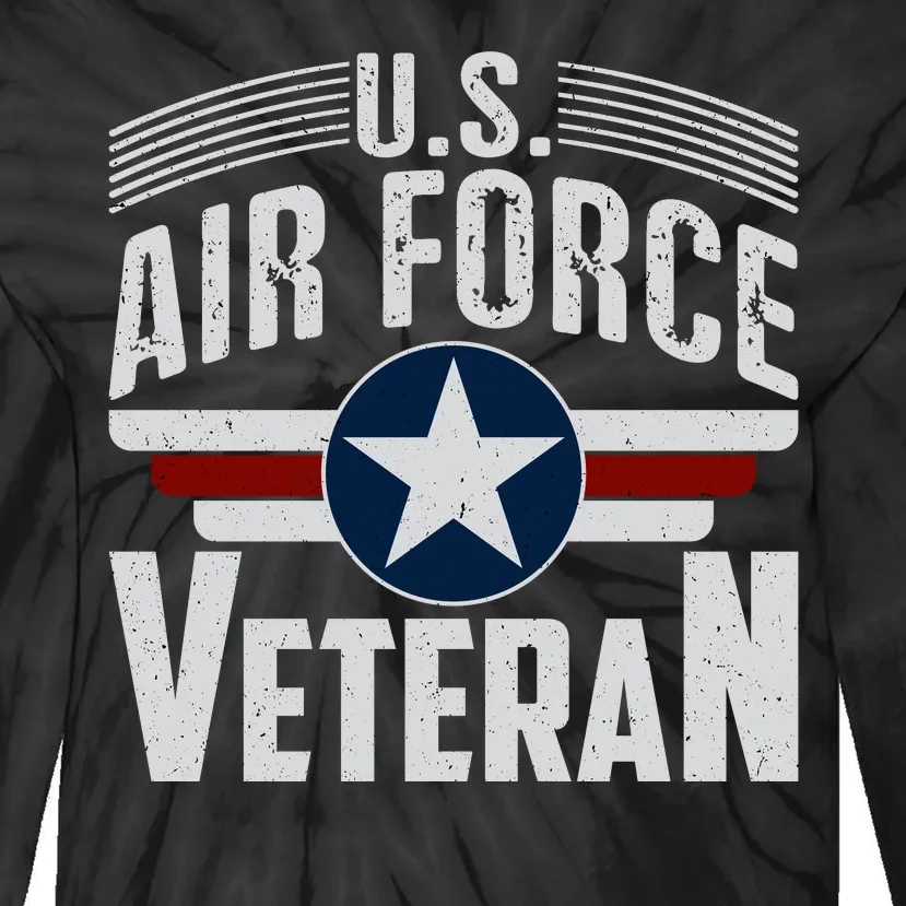 Air Force Veteran VET Tie-Dye Long Sleeve Shirt