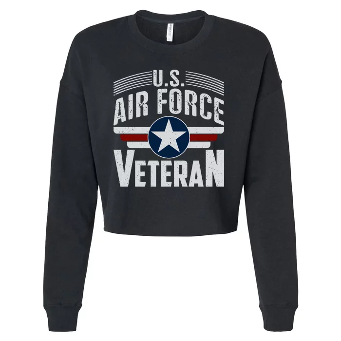 Air Force Veteran VET Cropped Pullover Crew