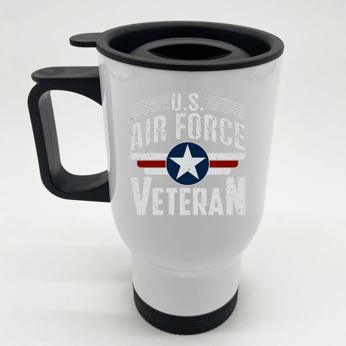 Air Force Veteran VET Front & Back Stainless Steel Travel Mug