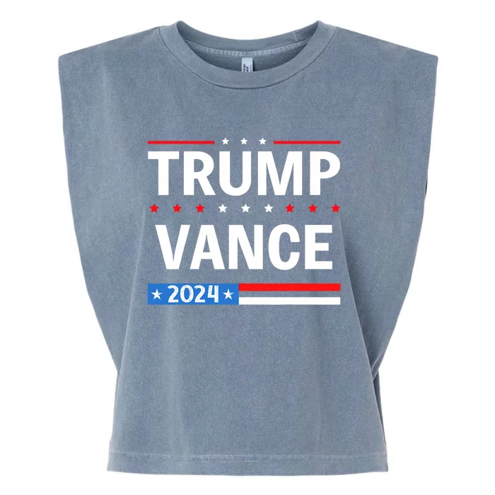 America Flag Vote 47 Trump Vance 2024 Vp Vice President Garment-Dyed Women's Muscle Tee