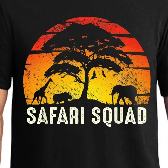 African Family Vacation Safari Squad Funny Matching Trip Pajama Set