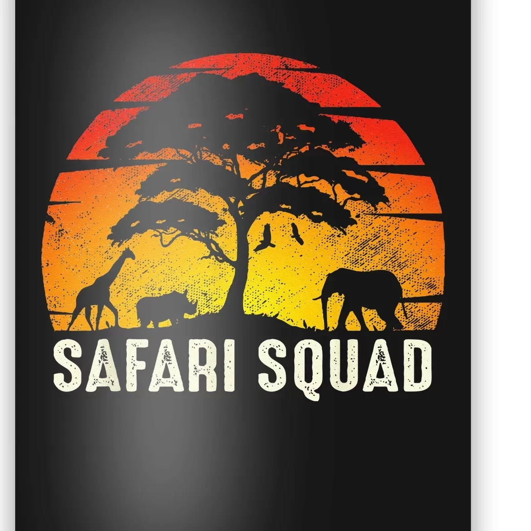 African Family Vacation Safari Squad Funny Matching Trip Poster