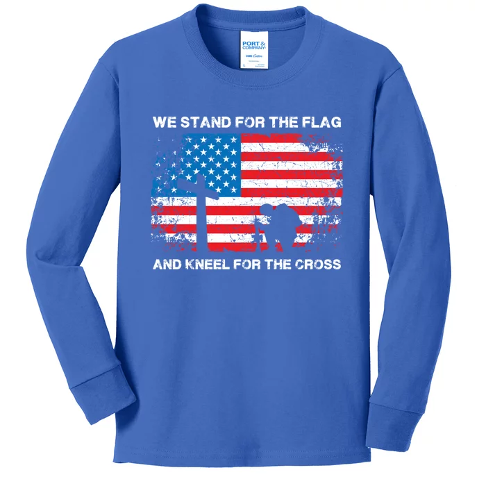 America Flag Veteran And Independance Day Great Gift Kids Long Sleeve Shirt