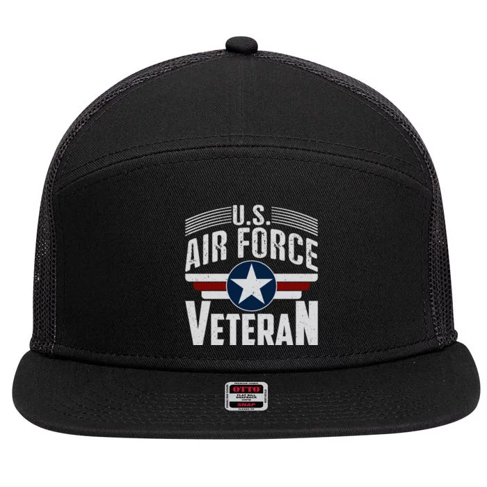 Air Force | Veteran T 7 Panel Mesh Trucker Snapback Hat