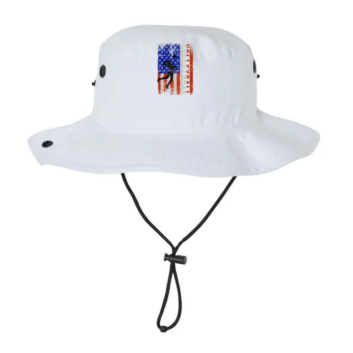 American Flag Volleyball Patriotic Usa 4th Of July Legacy Cool Fit Booney Bucket Hat